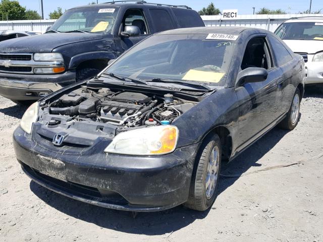 1HGEM22943L087097 - 2003 HONDA CIVIC EX BLACK photo 2