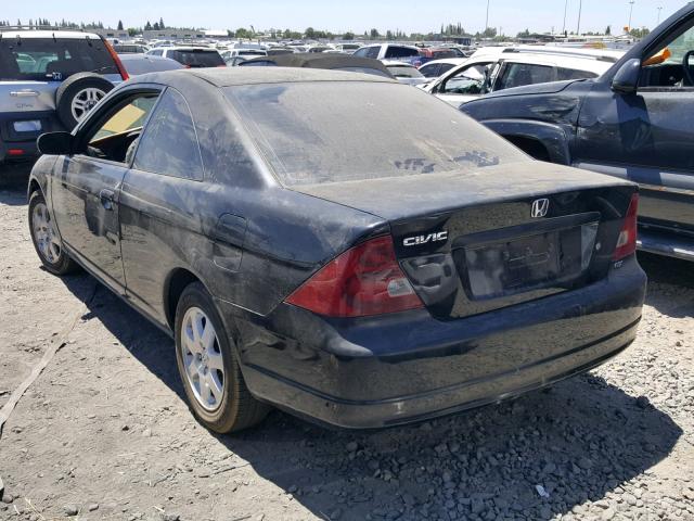 1HGEM22943L087097 - 2003 HONDA CIVIC EX BLACK photo 3