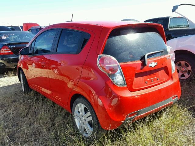 KL8CB6S93EC541726 - 2014 CHEVROLET SPARK RED photo 3