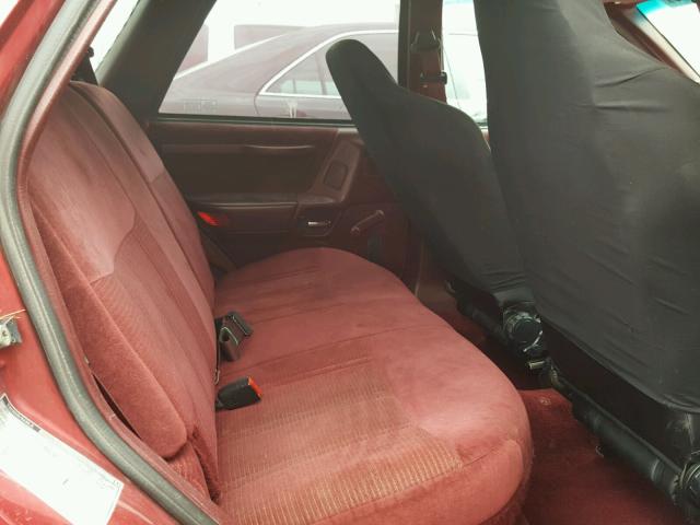 1FACP55U0MG228746 - 1991 FORD TAURUS L RED photo 6