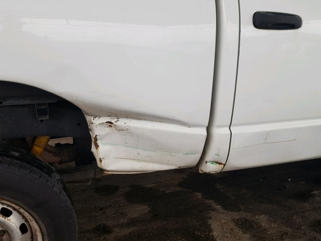 3D7KS28A08G216455 - 2008 DODGE RAM 2500 S WHITE photo 9