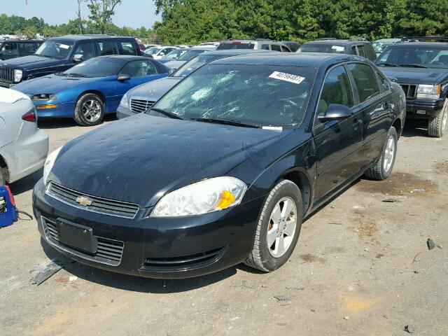 2G1WT58K481248457 - 2008 CHEVROLET IMPALA BLACK photo 2