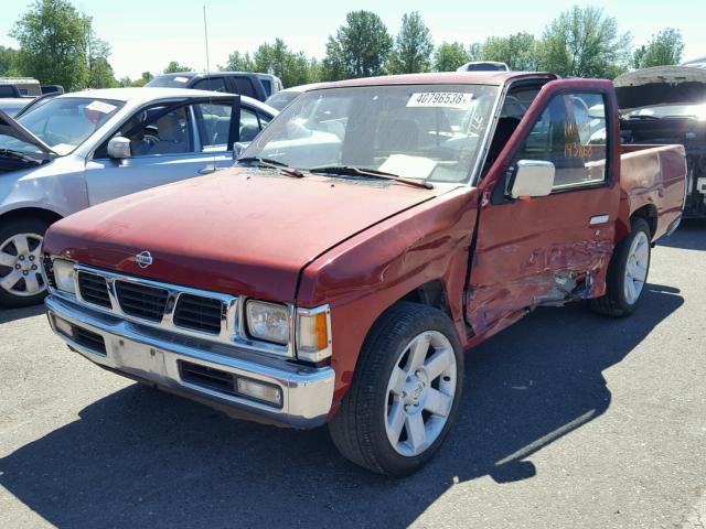 1N6SD11SXVC306256 - 1997 NISSAN TRUCK BASE RED photo 2