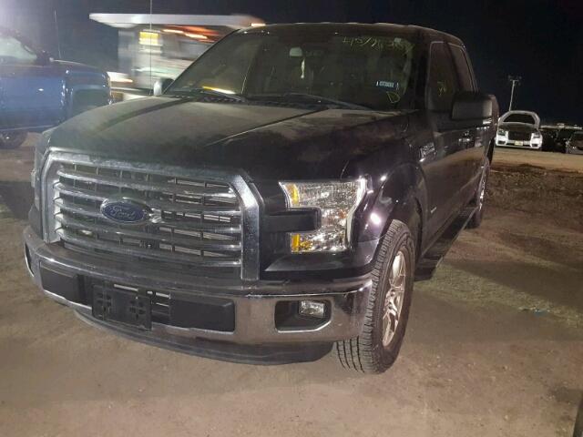 1FTEW1CG2FKE14512 - 2015 FORD F150 SUPER BLACK photo 2