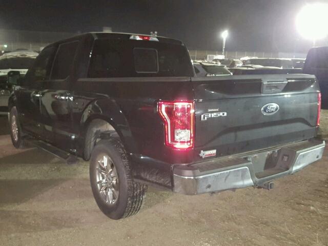 1FTEW1CG2FKE14512 - 2015 FORD F150 SUPER BLACK photo 3