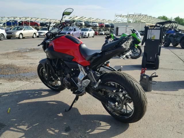 JYARM06E9FA001208 - 2015 YAMAHA FZ07 RED photo 3