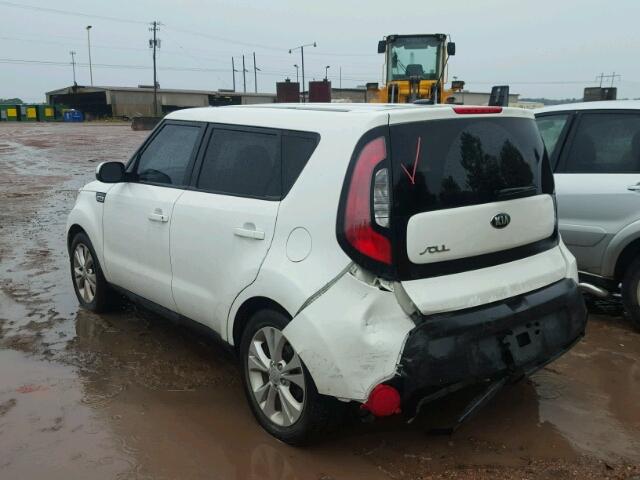 KNDJP3A59E7700075 - 2014 KIA SOUL + WHITE photo 3