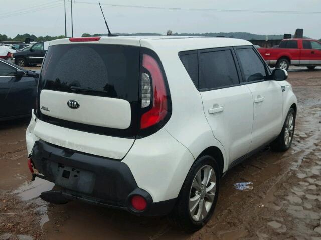 KNDJP3A59E7700075 - 2014 KIA SOUL + WHITE photo 4