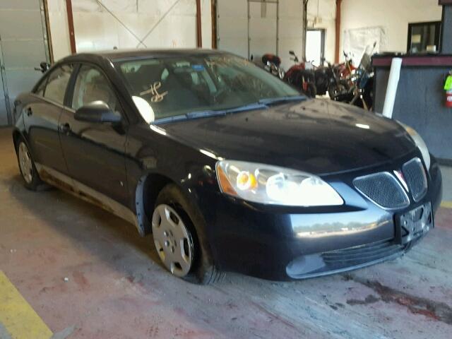 1G2ZF58B074151825 - 2007 PONTIAC G6 VALUE L BLACK photo 1