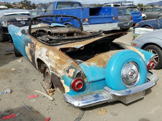 P6FH216626 - 1956 FORD THUNDERBIR TURQUOISE photo 3