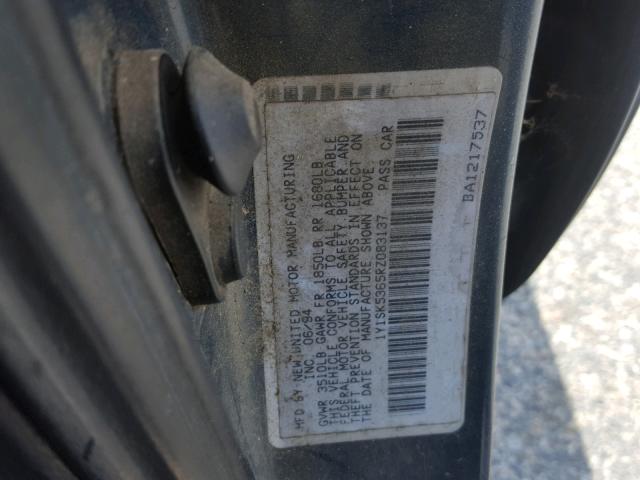 1Y1SK5365RZ083137 - 1994 GEO PRIZM BASE 蓝色 照片 10