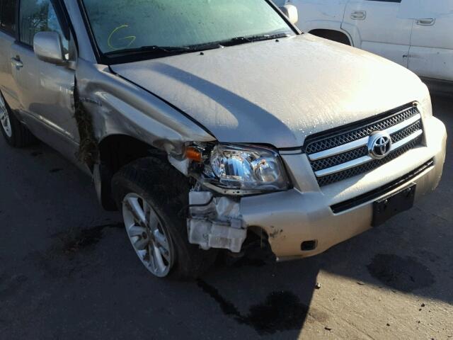 JTEDW21A260014117 - 2006 TOYOTA HIGHLANDER BEIGE photo 9