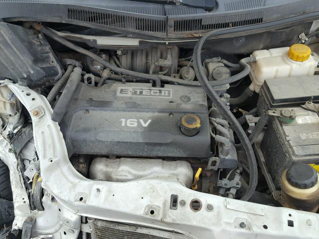 KL1TD56627B114288 - 2007 CHEVROLET AVEO BASE Күміс фото 7