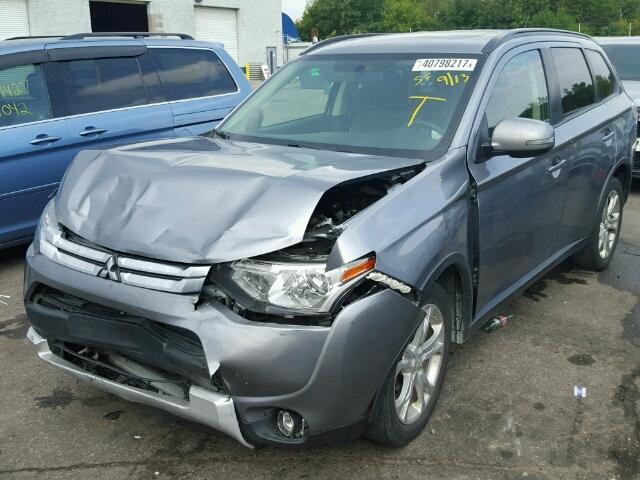 JA4AZ3A38FZ001822 - 2015 MITSUBISHI OUTLANDER GRAY photo 2