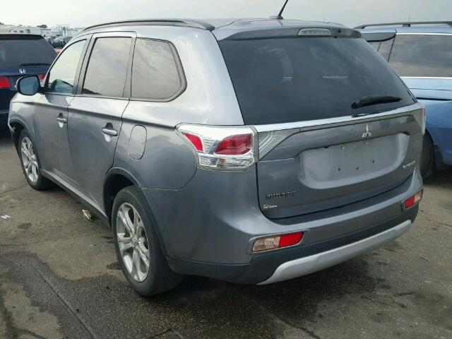 JA4AZ3A38FZ001822 - 2015 MITSUBISHI OUTLANDER GRAY photo 3