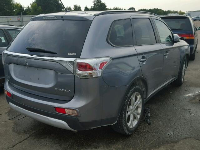 JA4AZ3A38FZ001822 - 2015 MITSUBISHI OUTLANDER GRAY photo 4