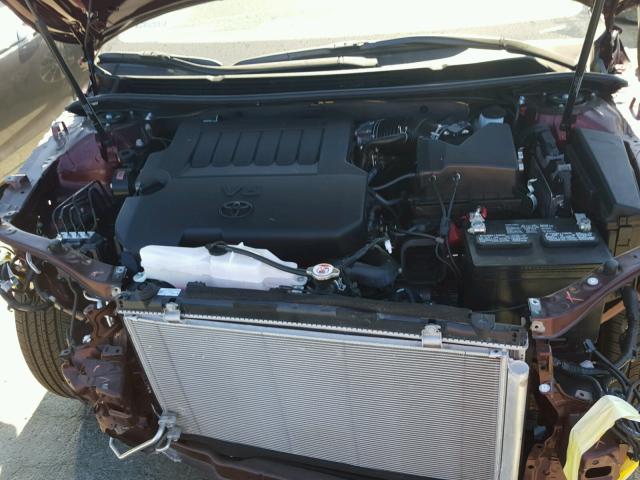 4T1BK1EB8JU274846 - 2018 TOYOTA AVALON XLE BURGUNDY photo 7