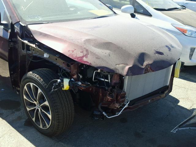 4T1BK1EB8JU274846 - 2018 TOYOTA AVALON XLE BURGUNDY photo 9