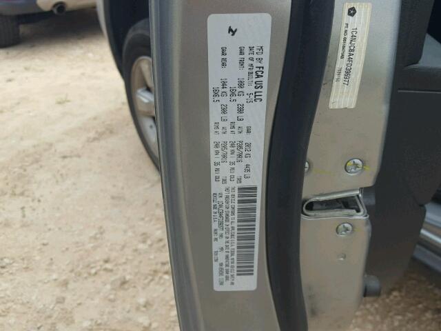 1C4NJCBA4FD396977 - 2015 JEEP COMPASS SP SILVER photo 10