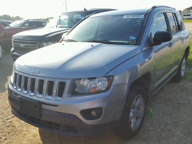 1C4NJCBA4FD396977 - 2015 JEEP COMPASS SP SILVER photo 2