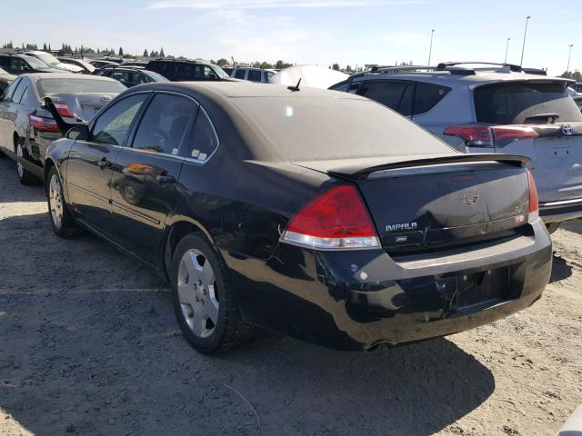2G1WD58C369255498 - 2006 CHEVROLET IMPALA SUP 黑色 照片 3