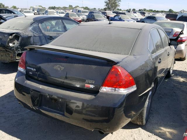 2G1WD58C369255498 - 2006 CHEVROLET IMPALA SUP BLACK photo 4