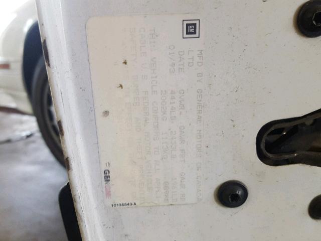 2G4WB54T8P1439897 - 1993 BUICK REGAL CUST WHITE photo 10