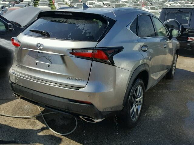 JTJYARBZ8F2012584 - 2015 LEXUS NX SILVER photo 4