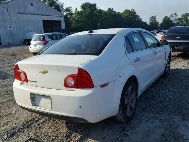 1G1ZC5EU3CF367945 - 2012 CHEVROLET MALIBU 1LT WHITE photo 4