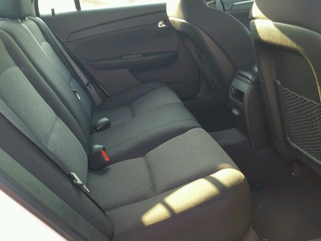 1G1ZC5EU3CF367945 - 2012 CHEVROLET MALIBU 1LT WHITE photo 6