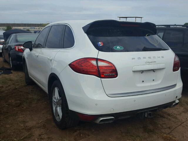 WP1AF2A23DLA25010 - 2013 PORSCHE CAYENNE WHITE photo 3