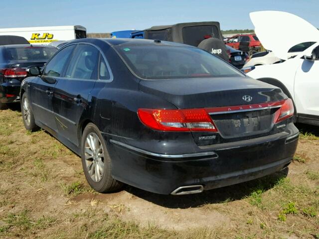 KMHFC4DF3BA532472 - 2011 HYUNDAI AZERA BLACK photo 3