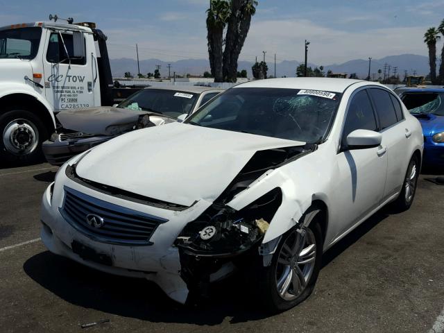 JN1CV6AP5CM624762 - 2012 INFINITI G37 BASE WHITE photo 2