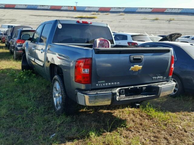 3GCPCSE00BG205021 - 2011 CHEVROLET SILVERADO BLUE photo 3