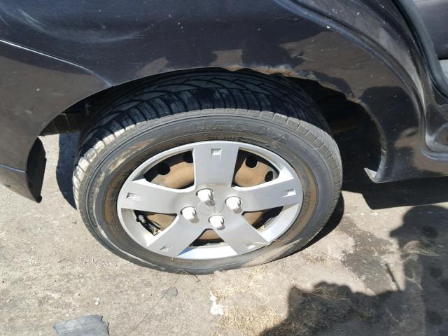 KL1TD66E69B632582 - 2009 CHEVROLET AVEO LS BLACK photo 9