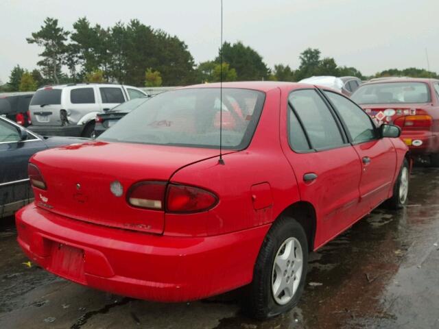 1G1JC524927273711 - 2002 CHEVROLET CAVALIER RED photo 4