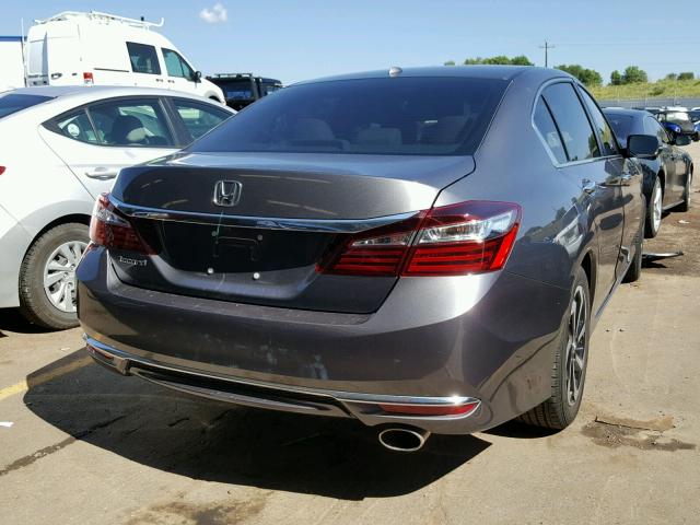 1HGCR2F9XHA251555 - 2017 HONDA ACCORD EXL GRAY photo 4