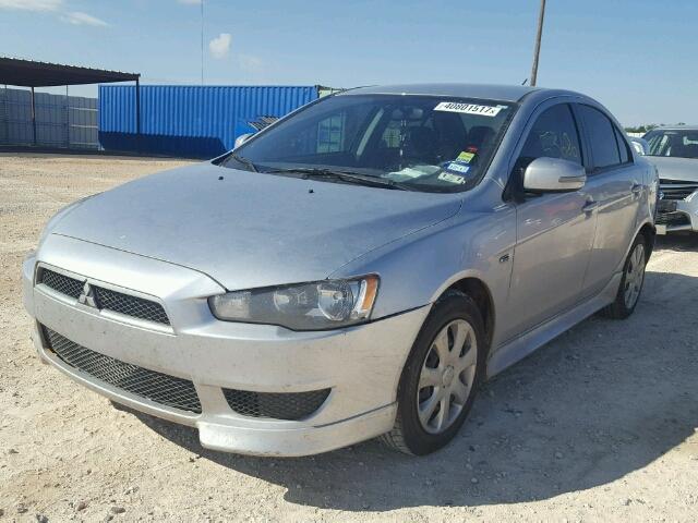 JA32U2FU7FU010608 - 2015 MITSUBISHI LANCER SILVER photo 2