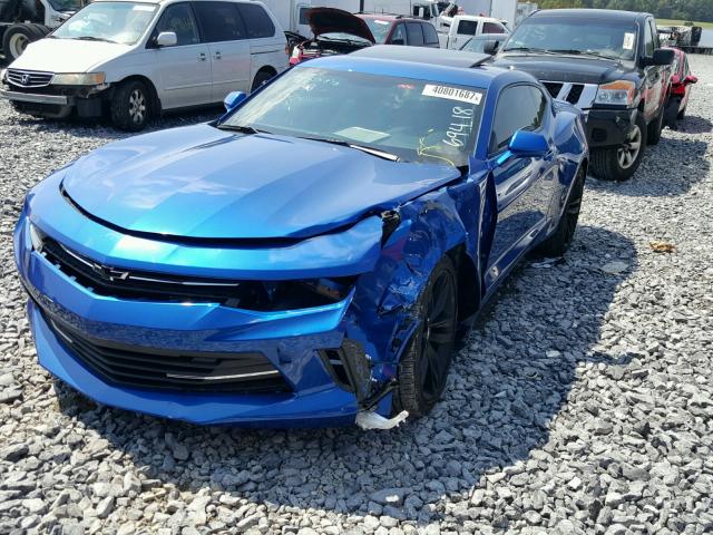 1G1FB1RSXG0134726 - 2016 CHEVROLET CAMARO LT BLUE photo 2