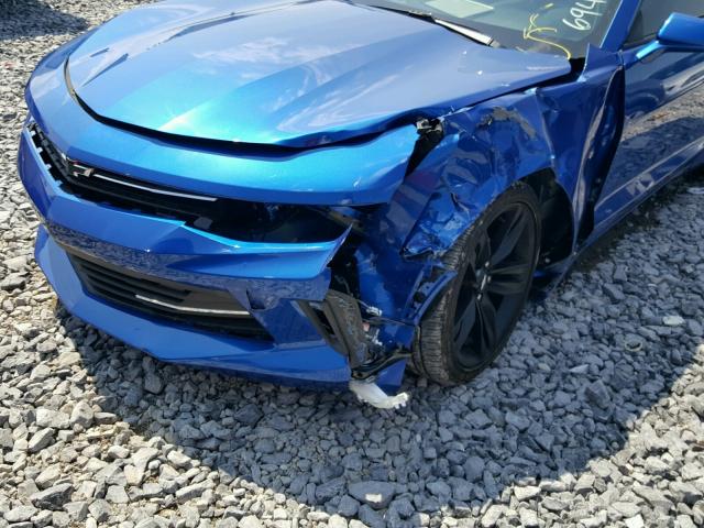 1G1FB1RSXG0134726 - 2016 CHEVROLET CAMARO LT BLUE photo 9