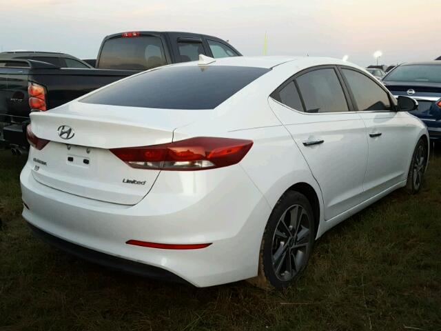 5NPD84LF8HH025129 - 2017 HYUNDAI ELANTRA SE WHITE photo 4