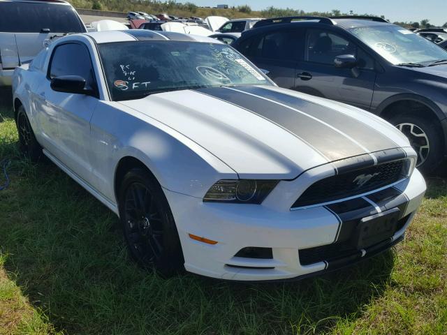 1ZVBP8AM1E5277803 - 2014 FORD MUSTANG WHITE photo 1