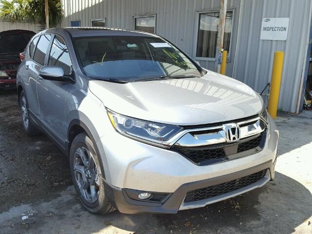 7FARW1H84HE020341 - 2017 HONDA CR-V EXL SILVER photo 1