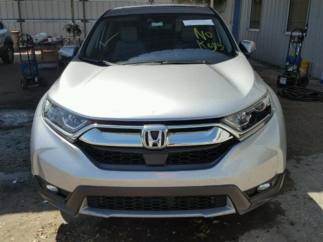 7FARW1H84HE020341 - 2017 HONDA CR-V EXL SILVER photo 9