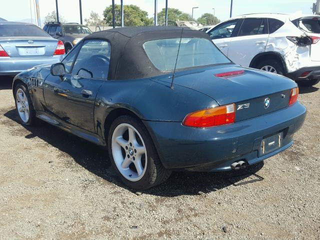 4USCJ3336WLC14786 - 1998 BMW Z3 2.8 GREEN photo 3