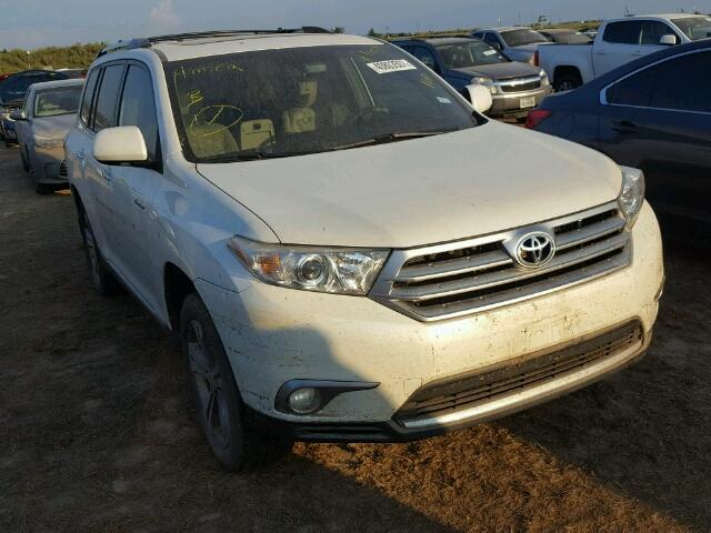 5TDYK3EH3DS094584 - 2013 TOYOTA HIGHLANDER WHITE photo 1