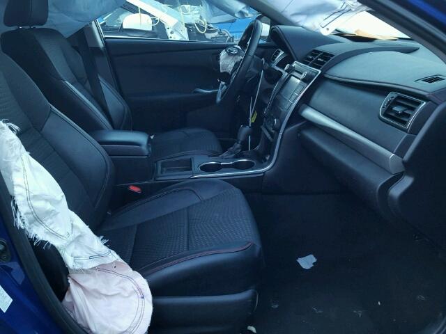 4T1BF1FKXFU907471 - 2015 TOYOTA CAMRY LE BLUE photo 5