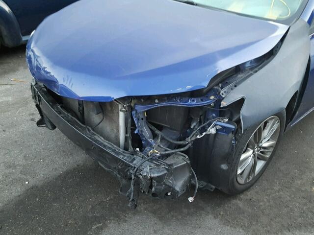 4T1BF1FKXFU907471 - 2015 TOYOTA CAMRY LE BLUE photo 9