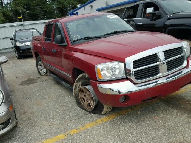 1D7HW58NX6S593271 - 2006 DODGE DAKOTA QUA RED photo 1