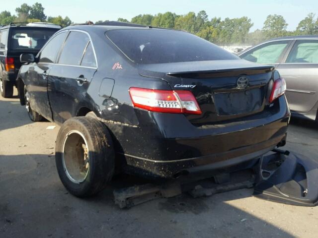 4T1BF3EK1BU670862 - 2011 TOYOTA CAMRY BASE BLACK photo 3